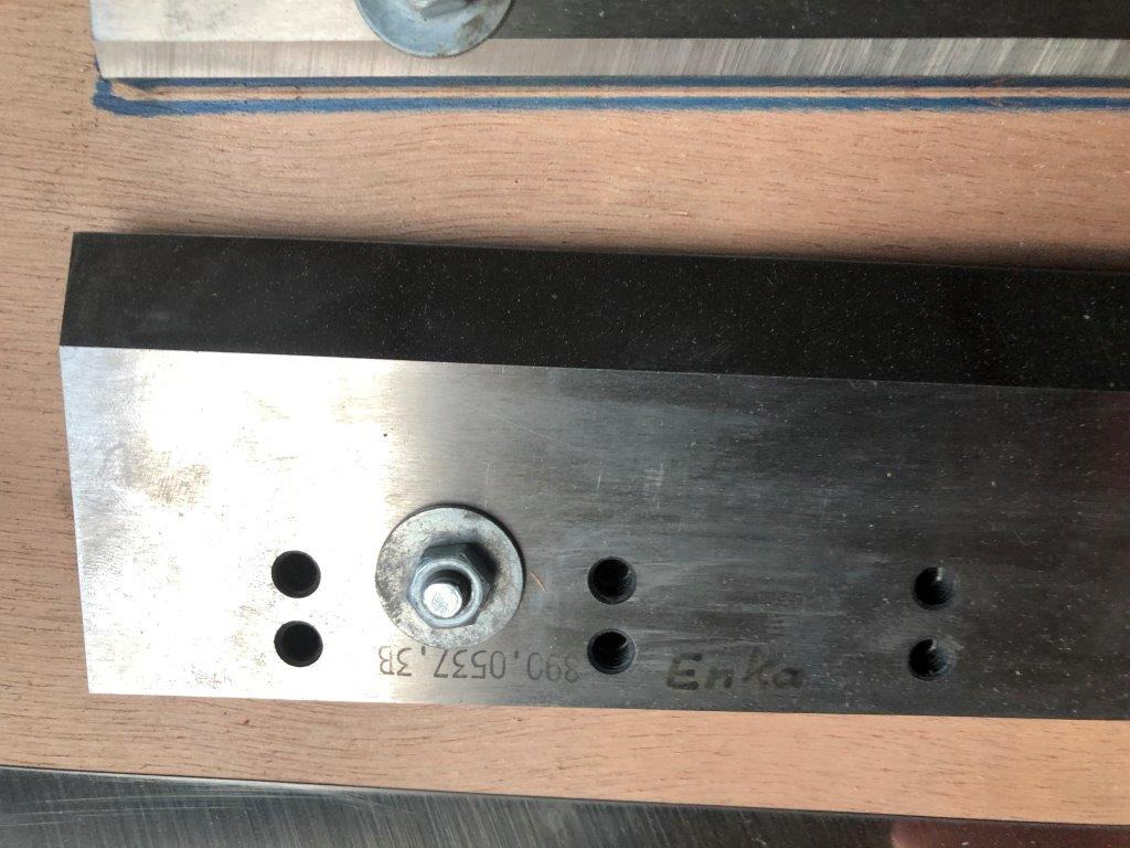 Knife set three-knife trimmer Muller Martini 890 - Máquina de corte de papel: foto 4 Knife set three-knife trimmer Muller Martini 890 - Máquina de corte de papel: foto 4