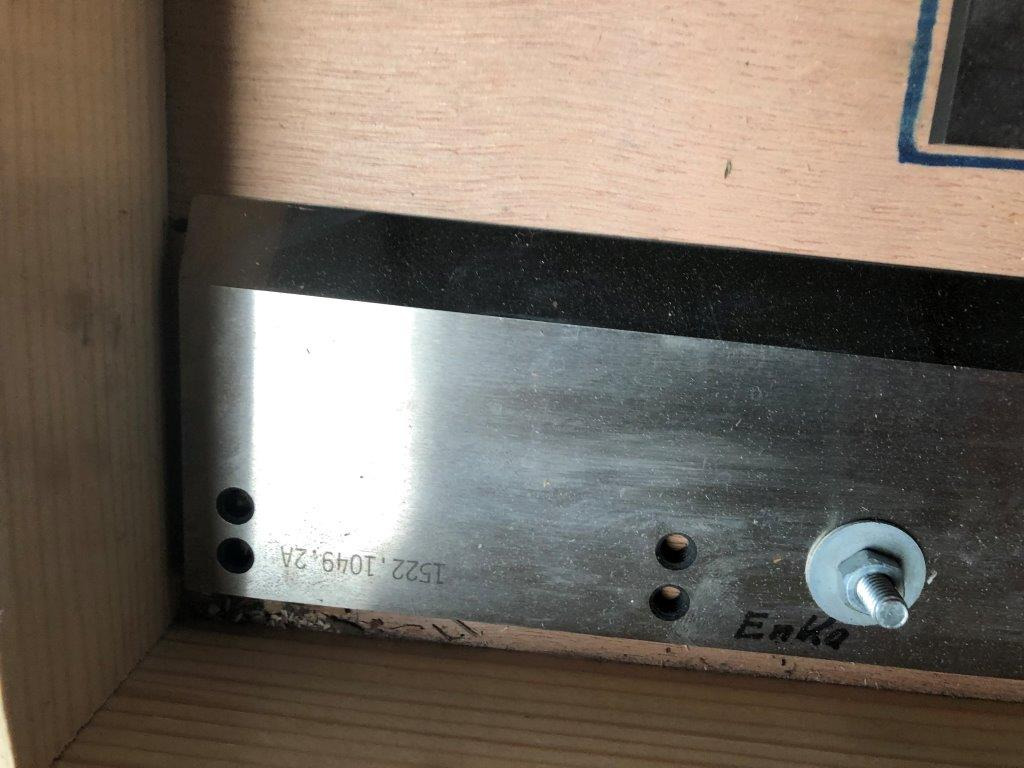 Knife set three-knife trimmer Muller Martini 890 - Máquina de corte de papel: foto 3 Knife set three-knife trimmer Muller Martini 890 - Máquina de corte de papel: foto 3