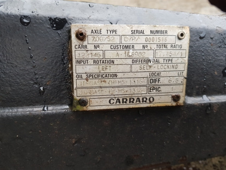 Case 5120, 5130, 5140 Carraro Front Axle Beam, Casting 122945, 1995412c2 - Eixo dianteiro para Máquina agrícola: foto 2 Case 5120, 5130, 5140 Carraro Front Axle Beam, Casting 122945, 1995412c2 - Eixo dianteiro para Máquina agrícola: foto 2