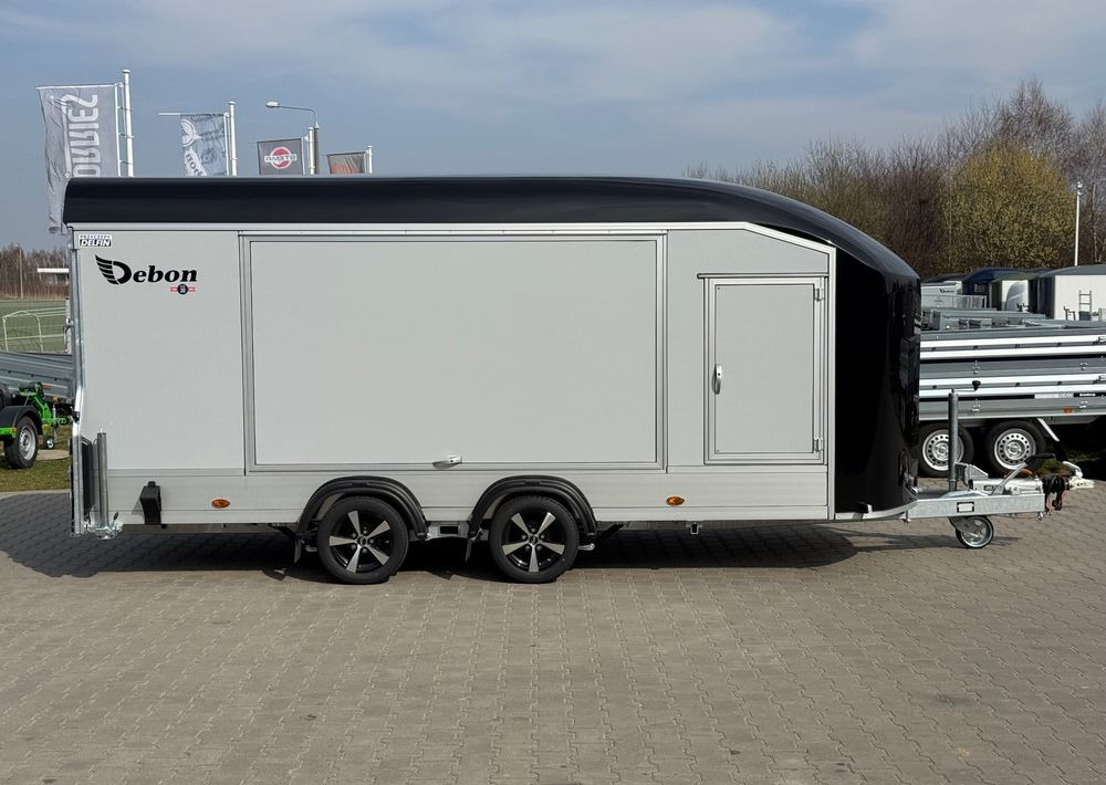 DEBON Debon C1000 - kryta laweta | 490 x 202 cm / 3500kg / felgi ALU / wciągarka elektryczna - Reboque transporte de veículos: foto 3 DEBON Debon C1000 - kryta laweta | 490 x 202 cm / 3500kg / felgi ALU / wciągarka elektryczna - Reboque transporte de veículos: foto 3