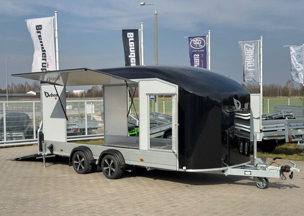 DEBON Debon C1000 - kryta laweta | 490 x 202 cm / 3500kg / felgi ALU / wciągarka elektryczna - Reboque transporte de veículos: foto 1 DEBON Debon C1000 - kryta laweta | 490 x 202 cm / 3500kg / felgi ALU / wciągarka elektryczna - Reboque transporte de veículos: foto 1