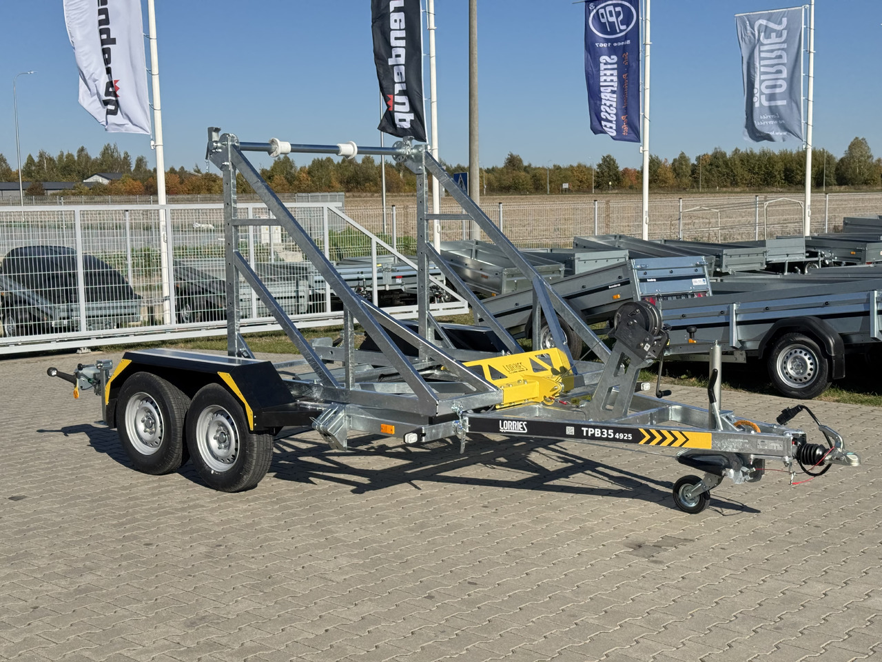 Reboque para bobinas novo LORRIES TPB35-4925 + wciągarka elektryczna | 3500kg: foto 11