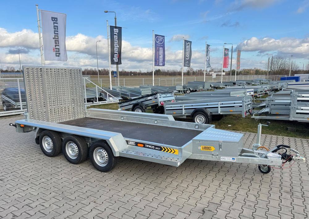 LORRIES TPM35-4017 402x175 cm DMC 3500kg przyczepa 3 osiowa pod koparkę budowlanka - Reboque porta máquinas: foto 1 LORRIES TPM35-4017 402x175 cm DMC 3500kg przyczepa 3 osiowa pod koparkę budowlanka - Reboque porta máquinas: foto 1