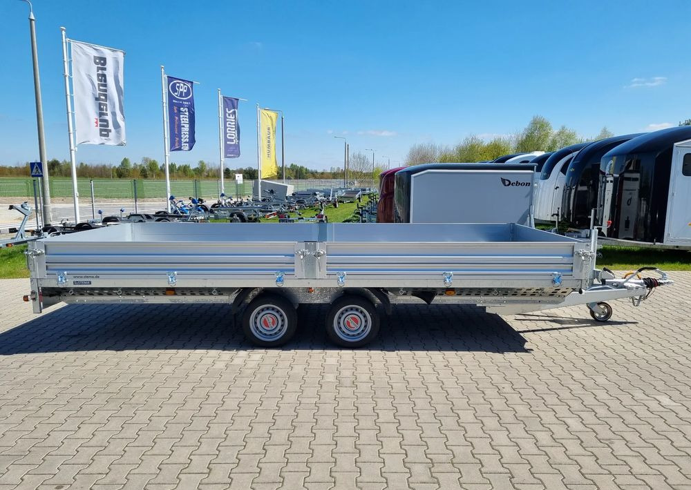 Stema Przyczepa 510x213 cm ALU 3,5T hamowana - Reboque plataforma/ Caixa aberta: foto 2 Stema Przyczepa 510x213 cm ALU 3,5T hamowana - Reboque plataforma/ Caixa aberta: foto 2