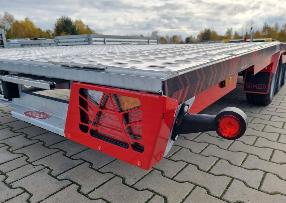 Reboque transporte de veículos novo TA-NO TA-NO Scorpio 55 PREMIUM laweta 3 osiowa 5.5m 3500kg DMC najazdy niski załadunek: foto 11
