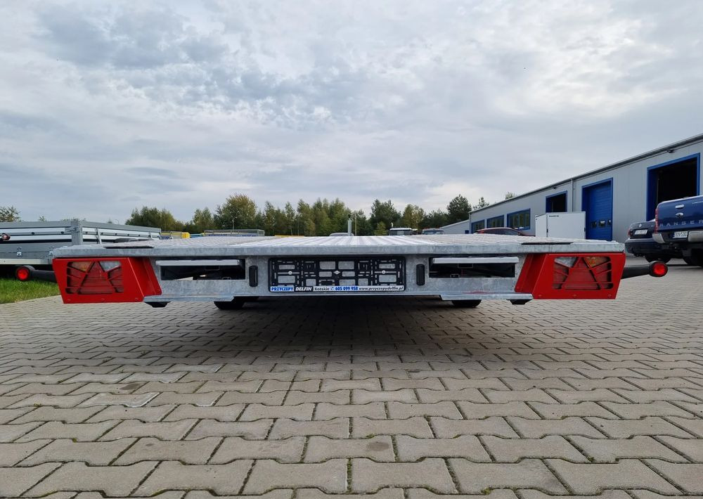 Reboque transporte de veículos novo TA-NO TA-NO Scorpio 55 PREMIUM laweta 3 osiowa 5.5m 3500kg DMC najazdy niski załadunek: foto 20