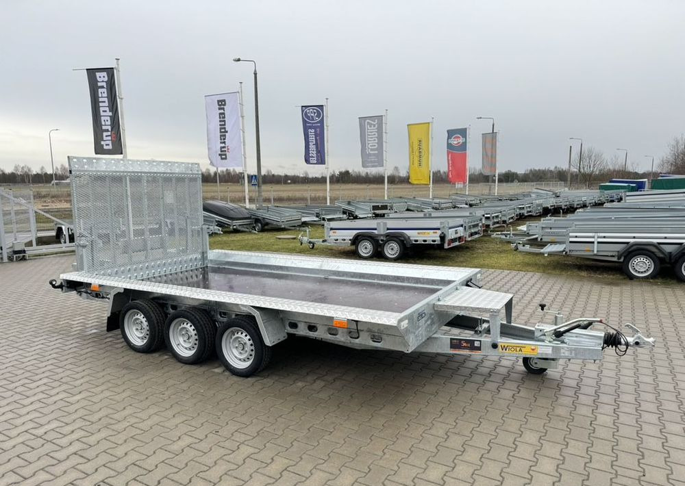 WIOLA Wiola B3540 MAX - 400 x 170 cm | 2546kg ładowności | trap stalowy | 3-osiowa budowlanka - Reboque porta máquinas: foto 1 WIOLA Wiola B3540 MAX - 400 x 170 cm | 2546kg ładowności | trap stalowy | 3-osiowa budowlanka - Reboque porta máquinas: foto 1