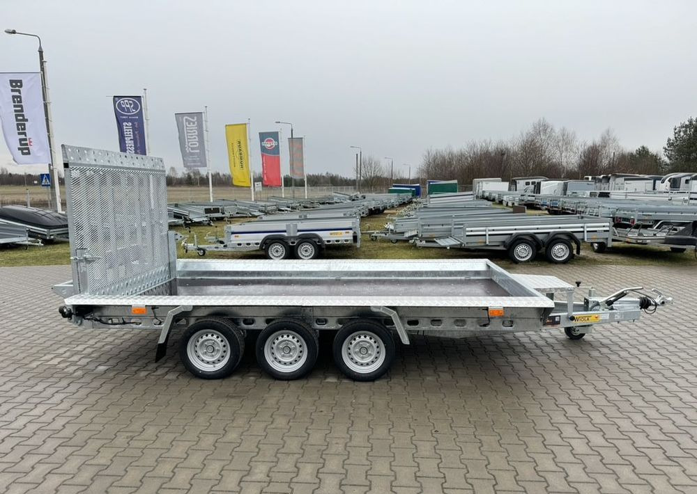WIOLA Wiola B3540 MAX - 400 x 170 cm | 2546kg ładowności | trap stalowy | 3-osiowa budowlanka - Reboque porta máquinas: foto 2 WIOLA Wiola B3540 MAX - 400 x 170 cm | 2546kg ładowności | trap stalowy | 3-osiowa budowlanka - Reboque porta máquinas: foto 2