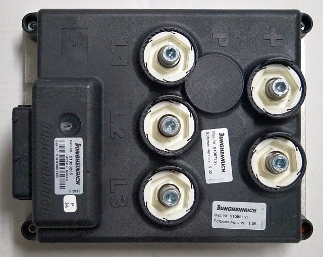 Jungheinrich 51033235 | Rij regeling Drive controller AS2412i index C Sw. 1,05 5 - Centralina electrónica para Equipamento de movimentação: foto 1 Jungheinrich 51033235 | Rij regeling Drive controller AS2412i index C Sw. 1,05 5 - Centralina electrónica para Equipamento de movimentação: foto 1