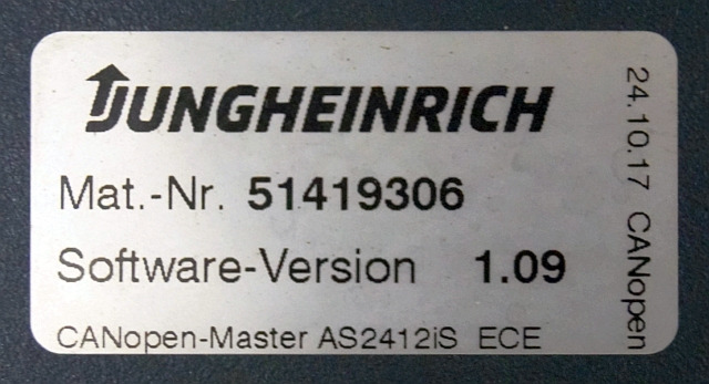 Jungheinrich 51226801 | Rij/hef/stuur regeling drive/lift/steering controller A - Centralina electrónica para Equipamento de movimentação: foto 3 Jungheinrich 51226801 | Rij/hef/stuur regeling drive/lift/steering controller A - Centralina electrónica para Equipamento de movimentação: foto 3