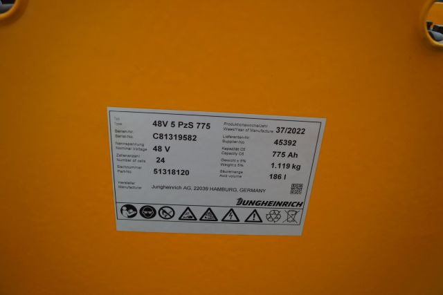 Jungheinrich unknown | Battery 48V775Ah 48 5PZS775 Year 2022 weight 1119 kg sn. - Bateria automotiva para Equipamento de movimentação: foto 4 Jungheinrich unknown | Battery 48V775Ah 48 5PZS775 Year 2022 weight 1119 kg sn. - Bateria automotiva para Equipamento de movimentação: foto 4