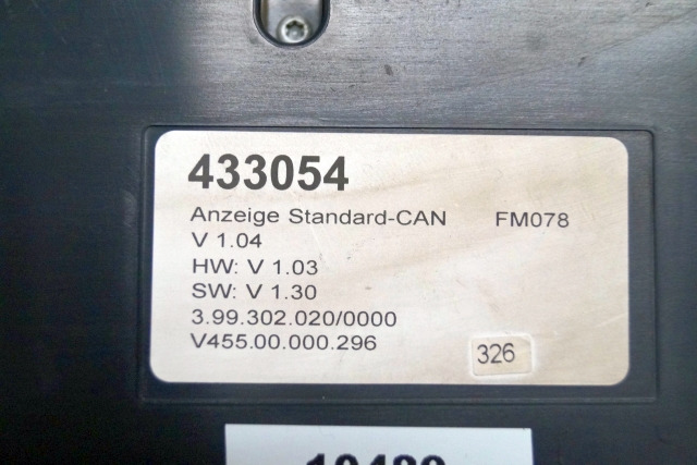 Still 433054 | Display 3.99 302 020/0000 v 455 00 000 296 v1,04 hw v1,03 sw v1,3 Display 3.99 302 020/0000 v 455 00 000 296 v1,04 hw v1,03 sw v1,30 for FMX17 year 2007 - Painel de instrumentos para Equipamento de movimentação: foto 2 Still 433054 | Display 3.99 302 020/0000 v 455 00 000 296 v1,04 hw v1,03 sw v1,3 Display 3.99 302 020/0000 v 455 00 000 296 v1,04 hw v1,03 sw v1,30 for FMX17 year 2007 - Painel de instrumentos para Equipamento de movimentação: foto 2