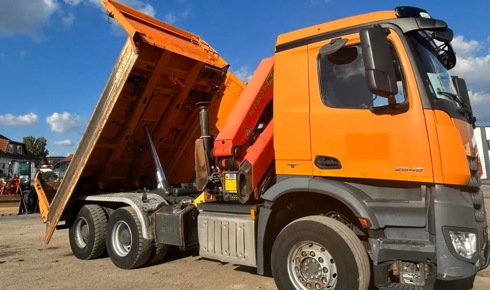Camião basculante Mercedes-Benz Arocs 2648/3 – 3-stronny wywrotka Meiller / Żuraw Palfinger PK23002 / 2x BORDMATIK / Automatyczna: foto 6 Camião basculante Mercedes-Benz Arocs 2648/3 – 3-stronny wywrotka Meiller / Żuraw Palfinger PK23002 / 2x BORDMATIK / Automatyczna: foto 6