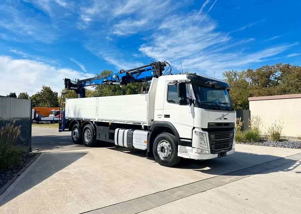 Volvo FM420 6x2 | HDS Atlas AK 186-3 z przestrzenią ładunkową | Euro6 |238 000 km - Camião de caixa aberta/ Plataforma, Camião grua: foto 1 Volvo FM420 6x2 | HDS Atlas AK 186-3 z przestrzenią ładunkową | Euro6 |238 000 km - Camião de caixa aberta/ Plataforma, Camião grua: foto 1
