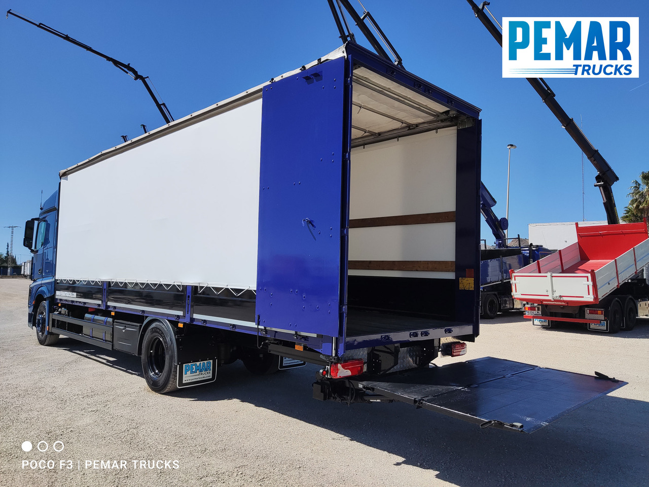 Camião de lona MERCEDES-BENZ ACTROS 1836 SEMITAUTLINER 18T: foto 13