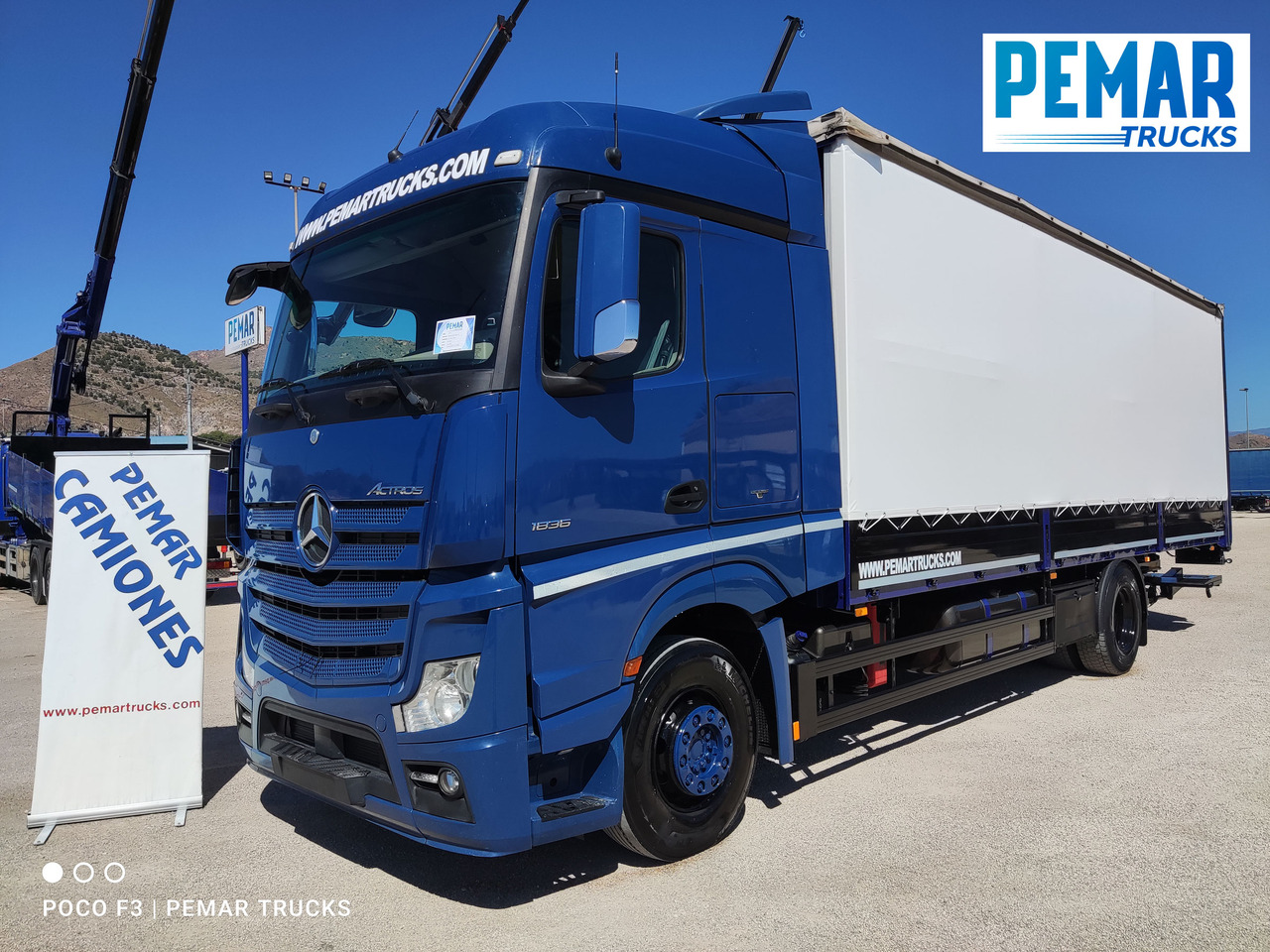 MERCEDES-BENZ ACTROS 1836 SEMITAUTLINER 18T - Camião de lona: foto 1 MERCEDES-BENZ ACTROS 1836 SEMITAUTLINER 18T - Camião de lona: foto 1