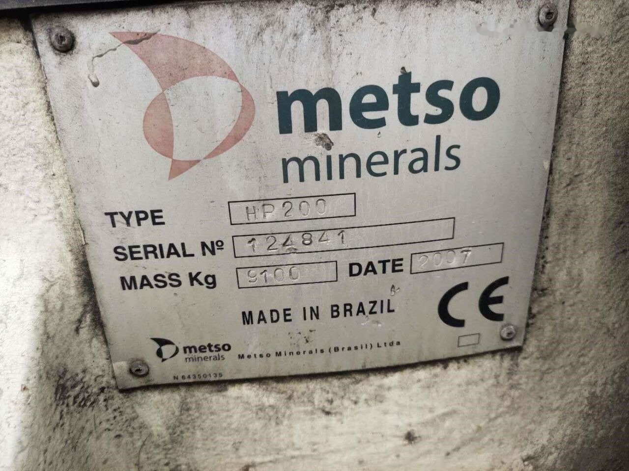 Metso HP200 Cone Crusher - Britador de cone: foto 2 Metso HP200 Cone Crusher - Britador de cone: foto 2