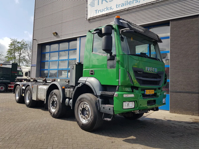 Iveco Stralis 450 8x4 Steel Nieuwe Apk/TÜV 430.000 km kettingsyst 30 ton - Camião transportador de contêineres/ Caixa móvel: foto 5 Iveco Stralis 450 8x4 Steel Nieuwe Apk/TÜV 430.000 km kettingsyst 30 ton - Camião transportador de contêineres/ Caixa móvel: foto 5