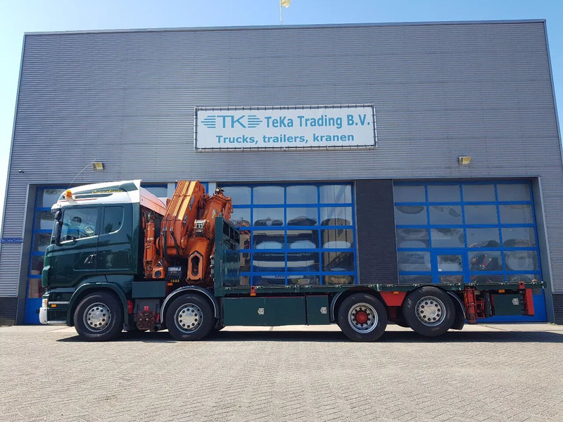 Scania R420 8x2 HIAB 800E-7 Hipro 80 ton/meter Winch Retarder - Camião de caixa aberta/ Plataforma: foto 5 Scania R420 8x2 HIAB 800E-7 Hipro 80 ton/meter Winch Retarder - Camião de caixa aberta/ Plataforma: foto 5