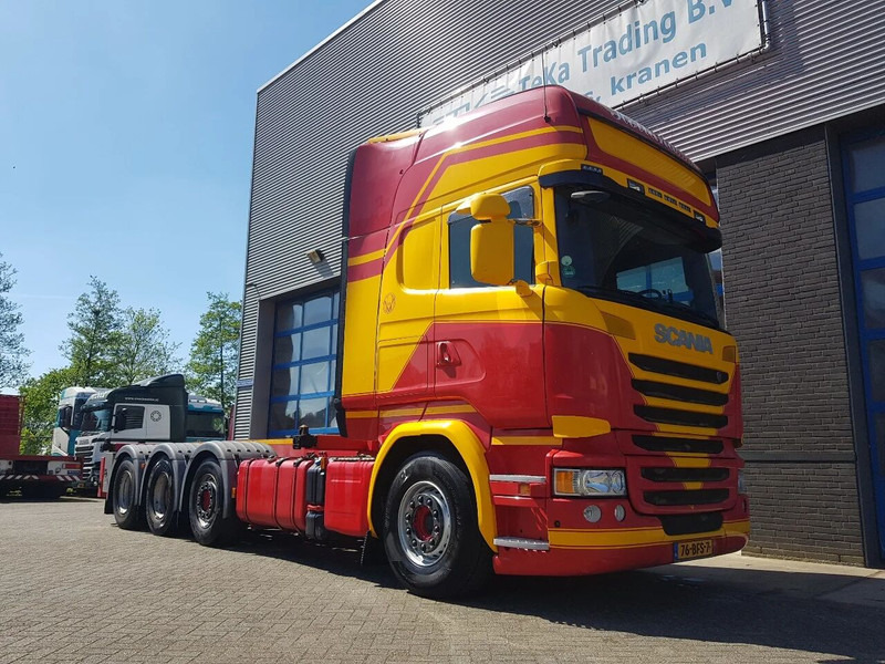 Scania R450 8x2 Topline ADR EX/II, EX/III, FL en AT SCR only - Camião transportador de contêineres/ Caixa móvel: foto 5 Scania R450 8x2 Topline ADR EX/II, EX/III, FL en AT SCR only - Camião transportador de contêineres/ Caixa móvel: foto 5
