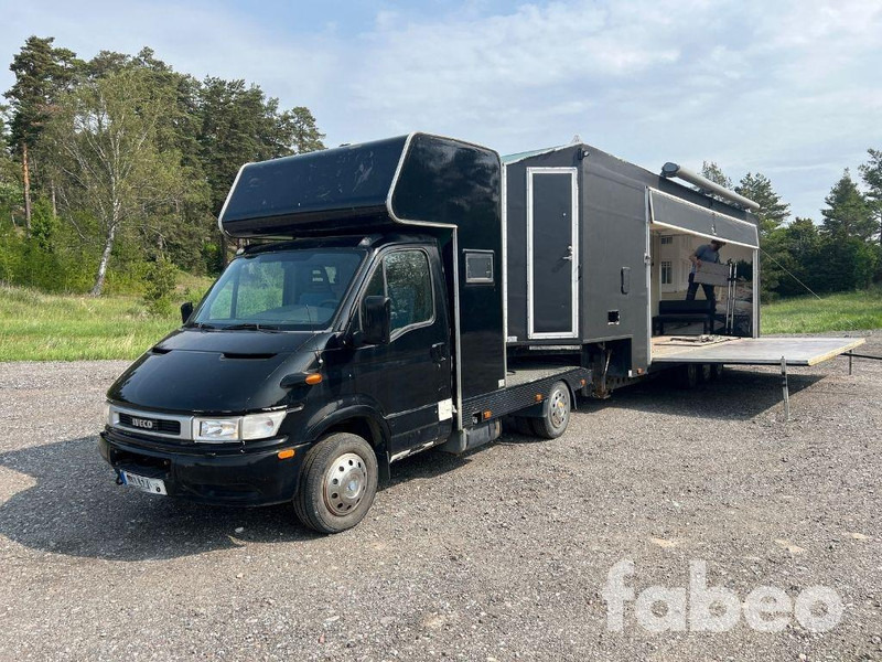 Food truck Iveco Daily 35C13 Iveco Daily 35C13 tractor with custom-built stage trailer: foto 1