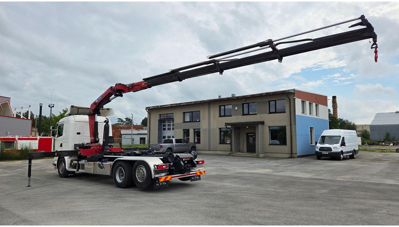 Scania G450 6X2*4 HMF 2120 crane 700 hours - Camião polibenne, Camião grua: foto 4 Scania G450 6X2*4 HMF 2120 crane 700 hours - Camião polibenne, Camião grua: foto 4