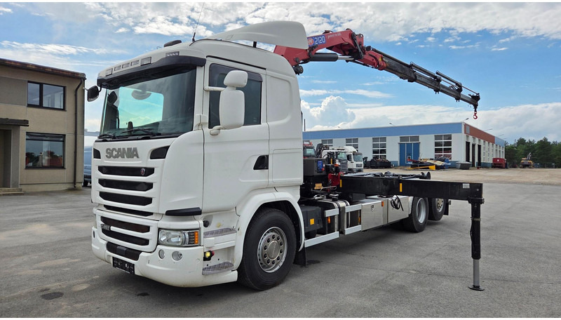 Scania G450 6X2*4 HMF 2120 crane 700 hours - Camião polibenne, Camião grua: foto 1 Scania G450 6X2*4 HMF 2120 crane 700 hours - Camião polibenne, Camião grua: foto 1