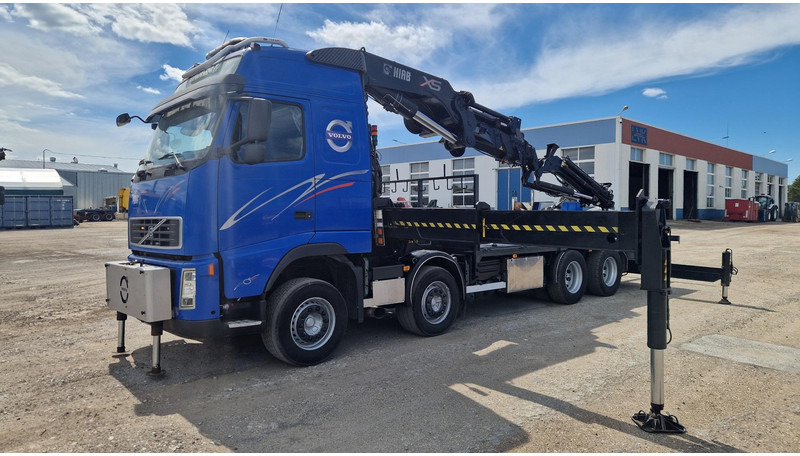 Camião de caixa aberta/ Plataforma, Camião grua Volvo FH480 8X4 HIAB 800E-6 HiPro + JIB170X5: foto 17