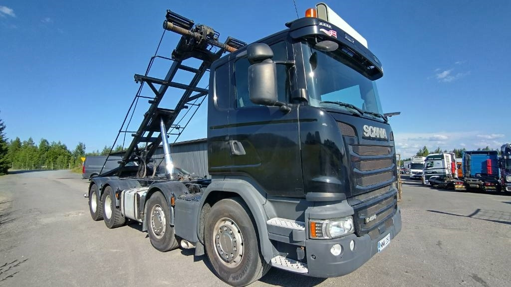 Scania R490 8x4 multilift vaijerilaite,napaperät - Camião multibenne: foto 1 Scania R490 8x4 multilift vaijerilaite,napaperät - Camião multibenne: foto 1