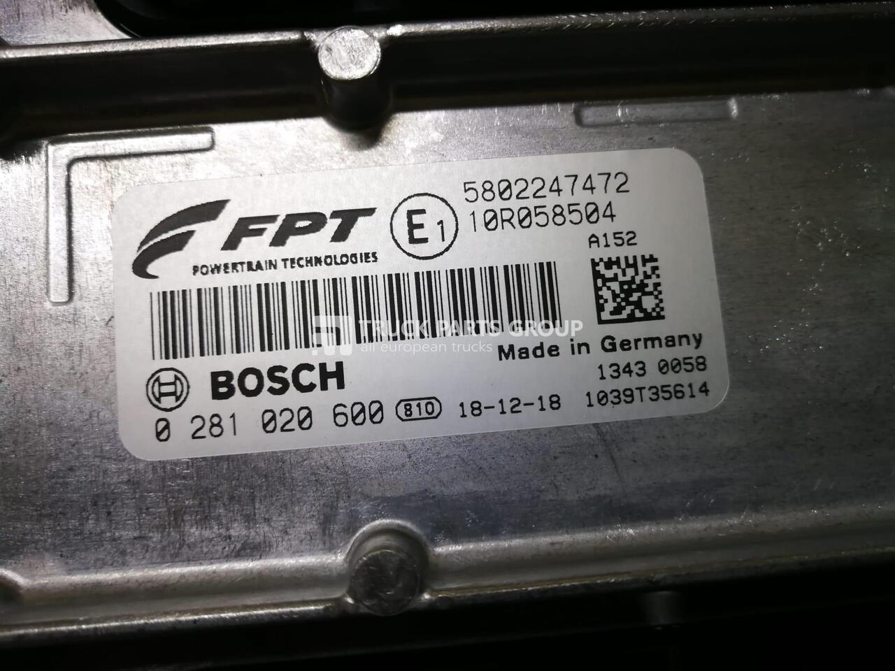 Holland, Valtra Bosch engine control unit, ECU, EDC17CV41 EDC17CV41C 837097168 P1300_2_3_0, EDC17CV41 0281020600 5802247472 - Centralina electrónica para Camião: foto 1 Holland, Valtra Bosch engine control unit, ECU, EDC17CV41 EDC17CV41C 837097168 P1300_2_3_0, EDC17CV41 0281020600 5802247472 - Centralina electrónica para Camião: foto 1