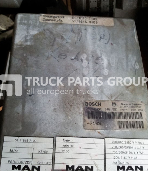MAN ECU EDC, engine control unit 4 series , L2000, 51116167173, 5111 control unit - Centralina electrónica para Camião: foto 5 MAN ECU EDC, engine control unit 4 series , L2000, 51116167173, 5111 control unit - Centralina electrónica para Camião: foto 5