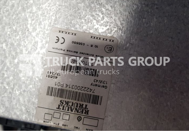 RENAULT T series RANGE, GAMA, VOLVO FH4 EURO6 multimedia radio system, 2 control unit - Painel de instrumentos para Camião: foto 3 RENAULT T series RANGE, GAMA, VOLVO FH4 EURO6 multimedia radio system, 2 control unit - Painel de instrumentos para Camião: foto 3
