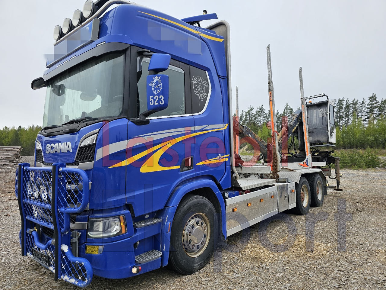 Scania R650 - Camião de transporte de madeira, Camião grua: foto 5 Scania R650 - Camião de transporte de madeira, Camião grua: foto 5