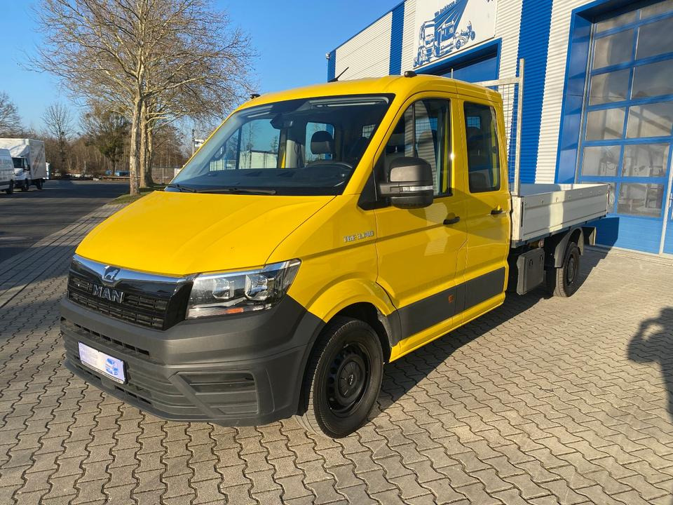 MAN TGE 3.140 Doka Pritsche Lang *STANDHZG* AHK*24 MONATE GARANTIE*1.HAND*INKL.19% MWST*SOFORT!* - Carrinha de caixa aberta, Carrinha cabine dupla: foto 3 MAN TGE 3.140 Doka Pritsche Lang *STANDHZG* AHK*24 MONATE GARANTIE*1.HAND*INKL.19% MWST*SOFORT!* - Carrinha de caixa aberta, Carrinha cabine dupla: foto 3