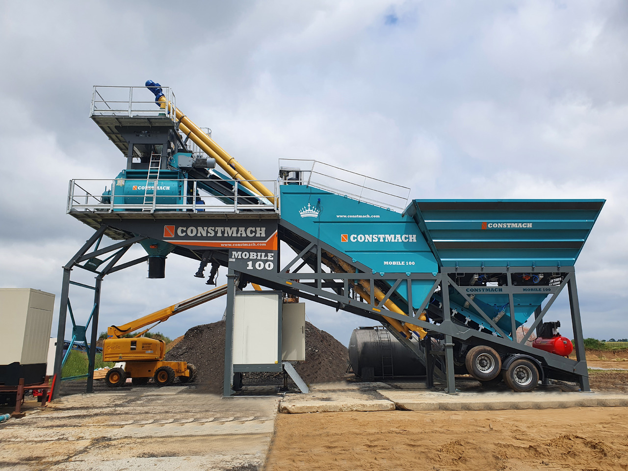 Constmach 100 m³/h Mobile Concrete Batching Plant - Central de betão: foto 5 Constmach 100 m³/h Mobile Concrete Batching Plant - Central de betão: foto 5