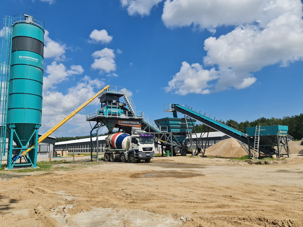 Constmach 100 m³/h Mobile Concrete Batching Plant - Central de betão: foto 4 Constmach 100 m³/h Mobile Concrete Batching Plant - Central de betão: foto 4