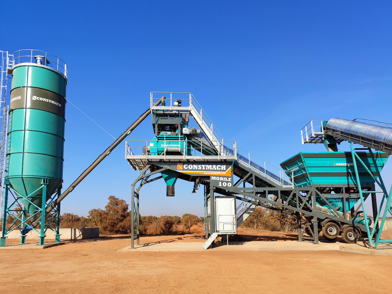 Central de betão novo Constmach Mobile Betonmischanlage mit 100 m³/h: foto 10 Central de betão novo Constmach Mobile Betonmischanlage mit 100 m³/h: foto 10