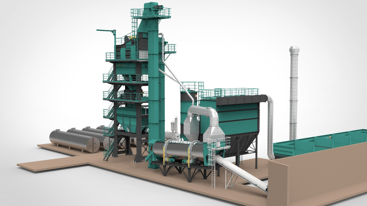 Constmach Stationary Asphalt Plant Delivered in Stock 2 Year Warranty - Usina de asfalto: foto 2 Constmach Stationary Asphalt Plant Delivered in Stock 2 Year Warranty - Usina de asfalto: foto 2