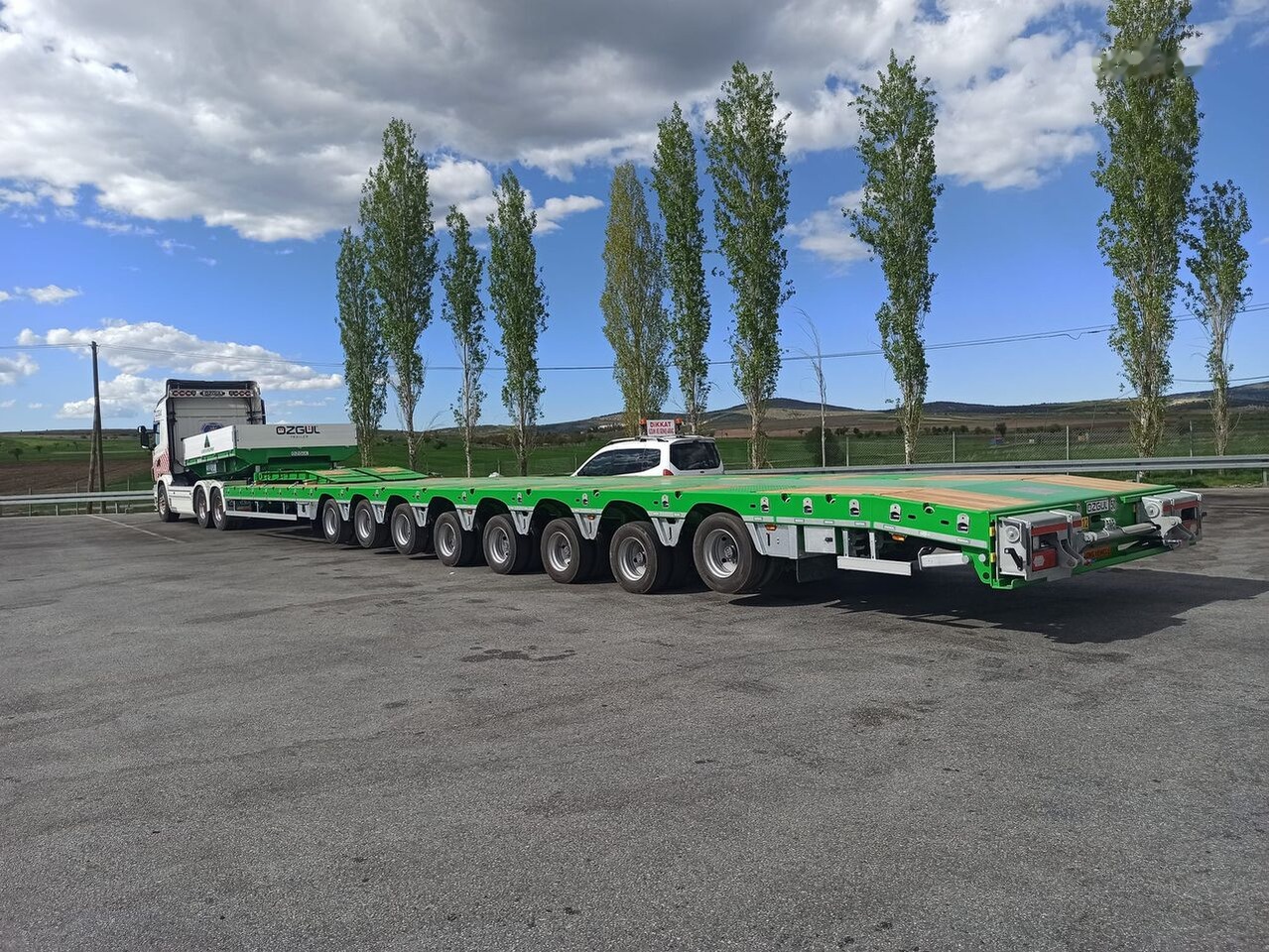 Reboque baixa para transporte de máquinas pesadas novo Özgül 8 AXLE LOWBED SEMI TRAILER: foto 16