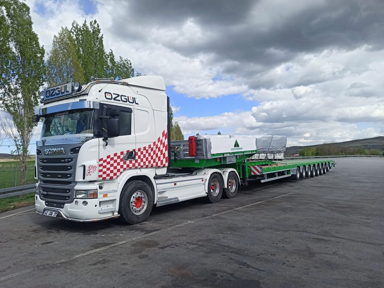Reboque baixa para transporte de máquinas pesadas novo Özgül 8 AXLE LOWBED SEMI TRAILER: foto 13