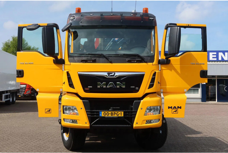 Camião grua MAN TGS 33.420 2 Zijdige kipper + kraan 6x6 Stuur as: foto 16