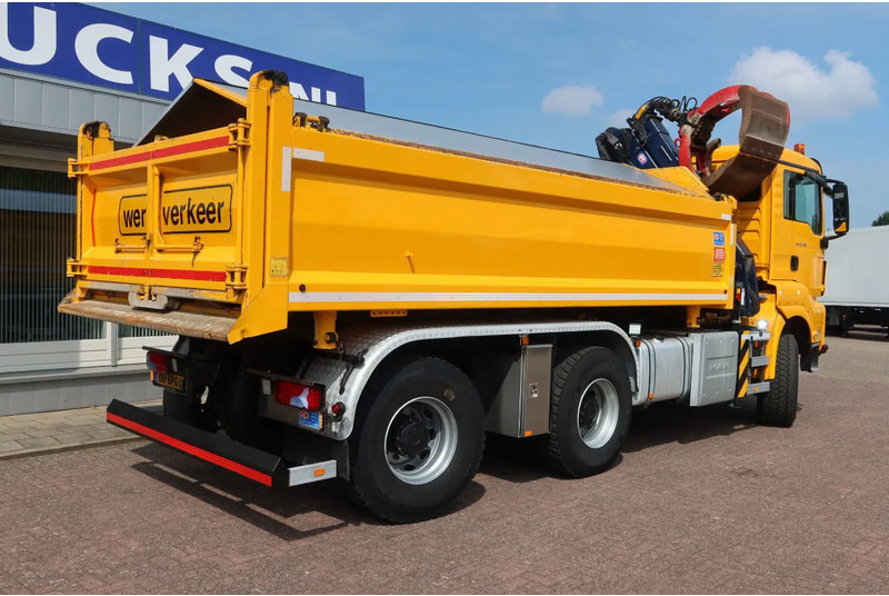 Camião grua MAN TGS 33.420 2 Zijdige kipper + kraan 6x6 Stuur as: foto 17