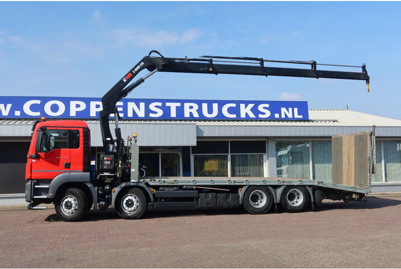 Camião de caixa aberta/ Plataforma, Camião grua MAN TGS 35.360 8x2 Euro 6 Oprijwagen + Hiab 228 E 3 kraan.: foto 14
