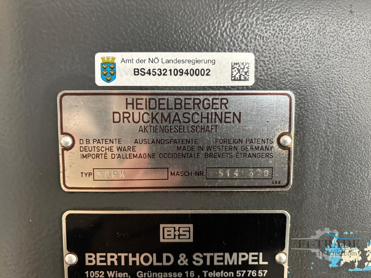 Heidelberg SORK - Impressora offset: foto 2 Heidelberg SORK - Impressora offset: foto 2