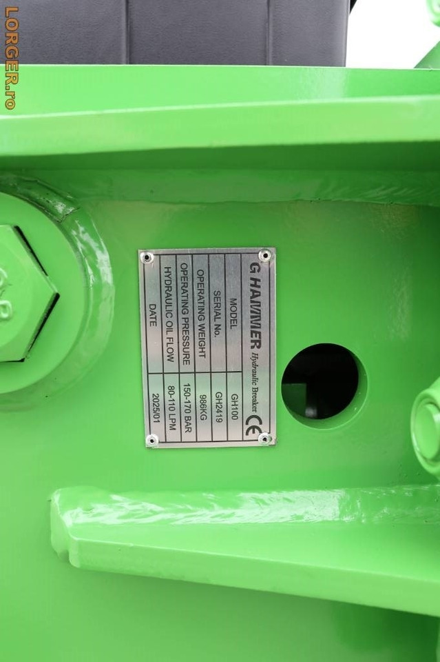 G Hammer G 100 – Power, not noise! New, 2025 Model - Martelo hidráulico para Máquina de construção: foto 3 G Hammer G 100 – Power, not noise! New, 2025 Model - Martelo hidráulico para Máquina de construção: foto 3