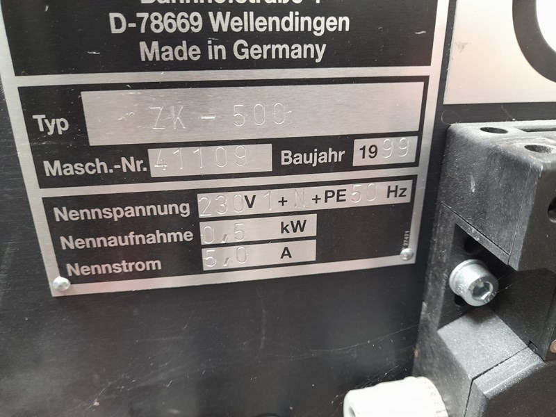 Guk ZK 500 | 1999 - Máquina de dobrar papel: foto 3 Guk ZK 500 | 1999 - Máquina de dobrar papel: foto 3