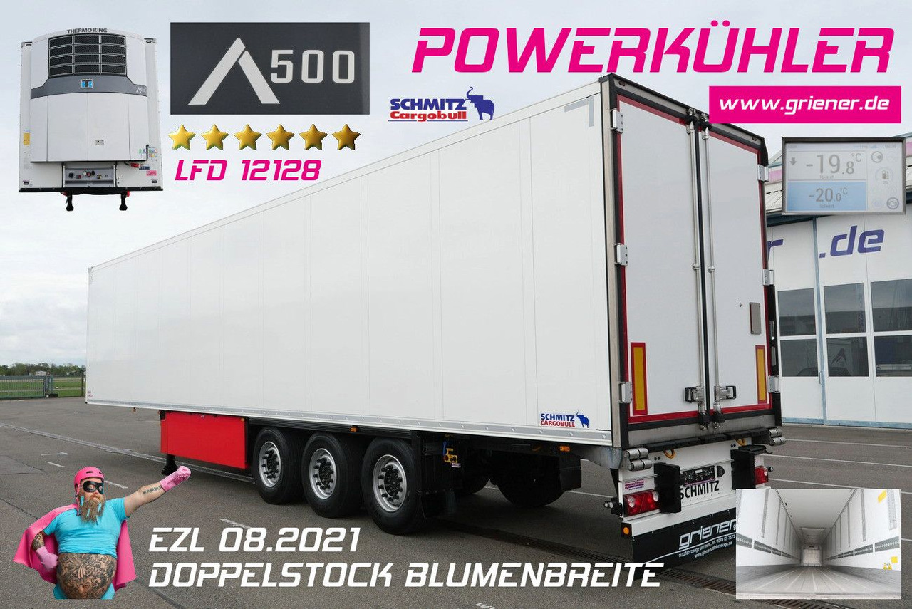 Schmitz Cargobull SKO 24/DOPPELSTOCK BLUMEN TK A500 DRP 5 x vorh. - Semi-reboque frigorífico: foto 1 Schmitz Cargobull SKO 24/DOPPELSTOCK BLUMEN TK A500 DRP 5 x vorh. - Semi-reboque frigorífico: foto 1