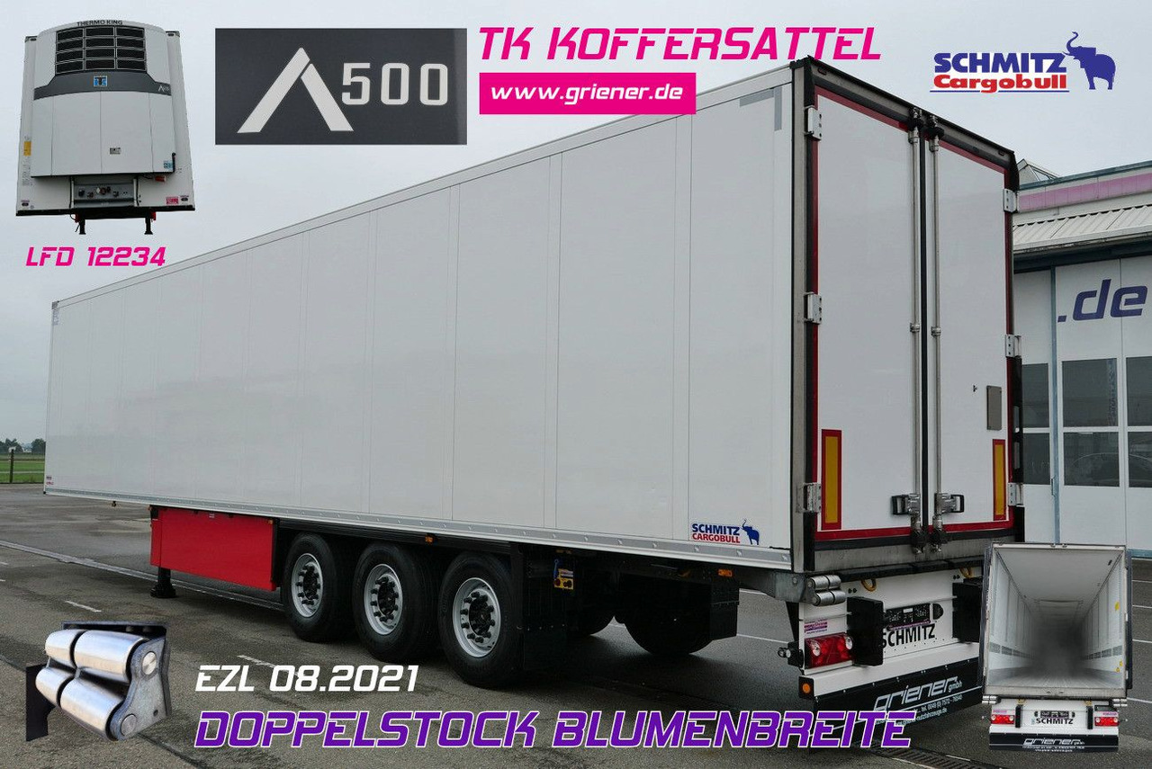 Schmitz Cargobull SKO 24/DOPPELSTOCK BLUMEN TK A500 DRP FP 45 - Semi-reboque frigorífico: foto 1 Schmitz Cargobull SKO 24/DOPPELSTOCK BLUMEN TK A500 DRP FP 45 - Semi-reboque frigorífico: foto 1