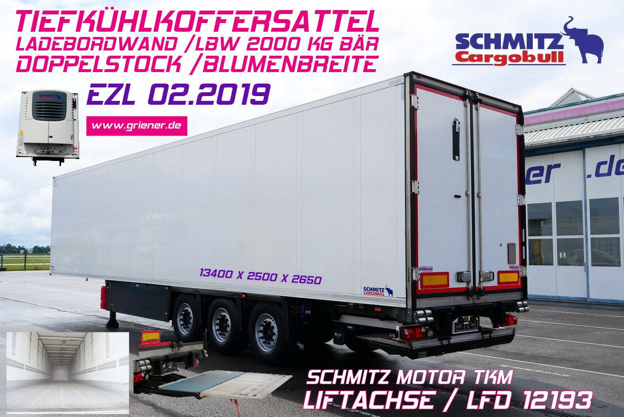 Schmitz Cargobull SKO 24/ LBW 2000 kg /BLUMEN FP 45 / TK TKM / DS - Semi-reboque furgão: foto 1 Schmitz Cargobull SKO 24/ LBW 2000 kg /BLUMEN FP 45 / TK TKM / DS - Semi-reboque furgão: foto 1
