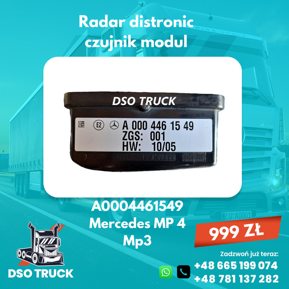 Radar Sensor distronik czujnik MERCEDES Actros Antos Arocs - Peça de reposição: foto 4 Radar Sensor distronik czujnik MERCEDES Actros Antos Arocs - Peça de reposição: foto 4
